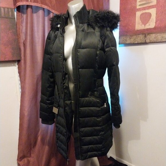 DKNY Puffer Hooded Coat - Picture 2 of 13
